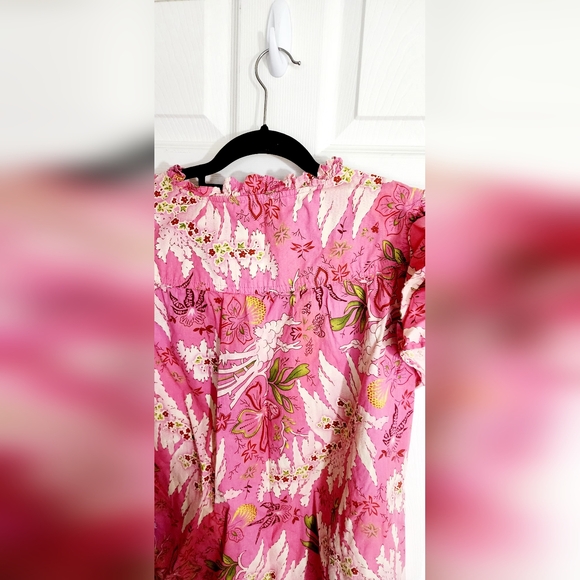 JENNIFER GRACE TOP RUFFLED SLEEVE SIZE XL - Picture 4 of 9